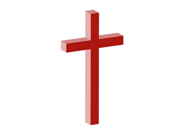 3B kırmızı Latince haç simgesi