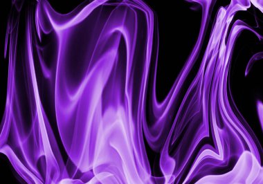 Mor ya da mor kadın peçesi. Siyah arka planda mor ya da mor yangın fişeği. Kadınlar