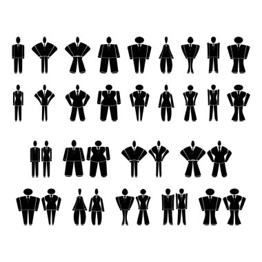 Yöneticilerin ya da politikacıların çeşitli siluetleri