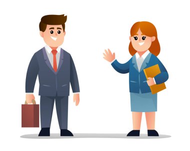 Sevimli çift iş ortağı karakteri