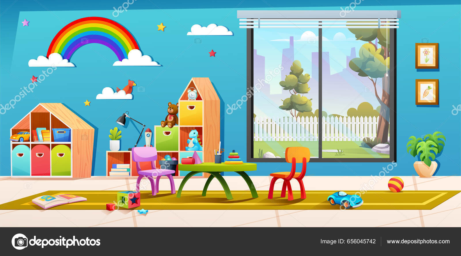 Vetor Online Brinquedo Infantil Jogando Na Infância Ilustração do