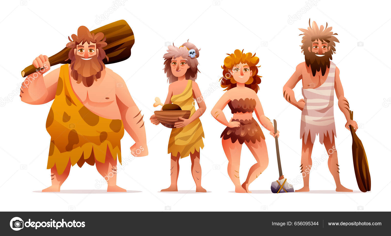 İlkel insanlar Taş Devri kahramanları