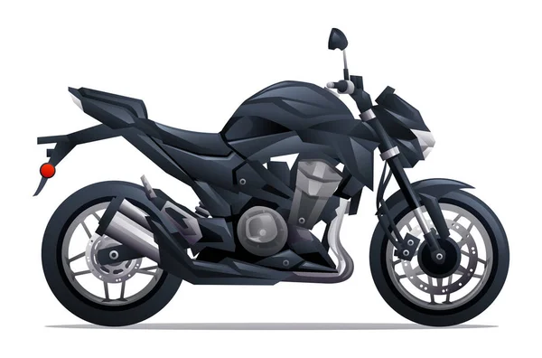 Motorrad Vektor Illustration Isoliert Auf Weißem Hintergrund — Stockvektor