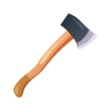 Beyaz arkaplanda izole edilmiş eksen vektör illüstrasyonu