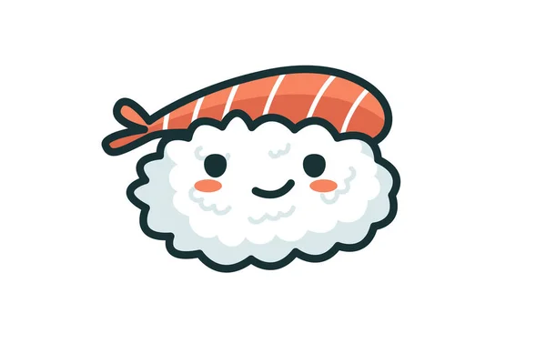 Cute Sushi Vector Illustration Eps Jpg — Stock Vector