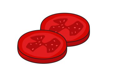 Sebze Vektör İllüstrasyon Tasarımı