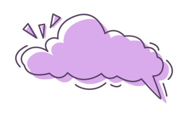 Kabarcık Metin Vektörü İllüstrasyonu