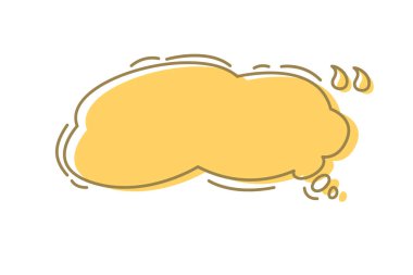 Kabarcık Metin Vektörü İllüstrasyonu