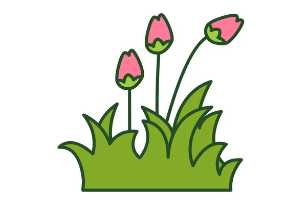 Ilustração Vetor Floral Eps Aquarela Flor — Vetor de Stock