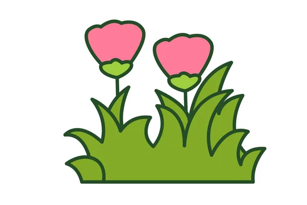 Ilustração Vetor Floral Eps Aquarela Flor — Vetor de Stock