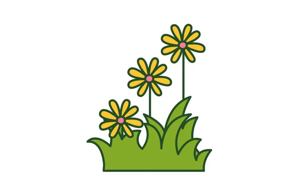 Floral Vector Illustration Eps Υδατογραφία Λουλούδι — Διανυσματικό Αρχείο