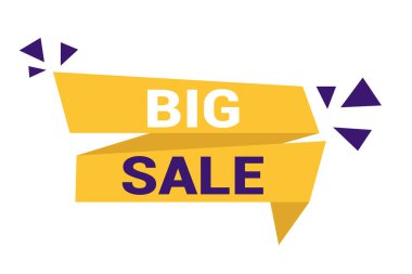 satış flaması vektör illüstrasyonu