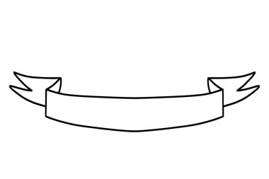el çizimi kurdele illüstrasyonu