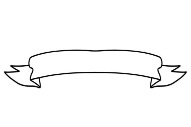 el çizimi kurdele illüstrasyonu