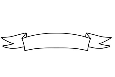 el çizimi kurdele illüstrasyonu