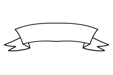 el çizimi kurdele illüstrasyonu
