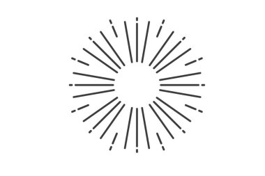 yıldız ışığı çizgi tasarımı illüstrasyonu