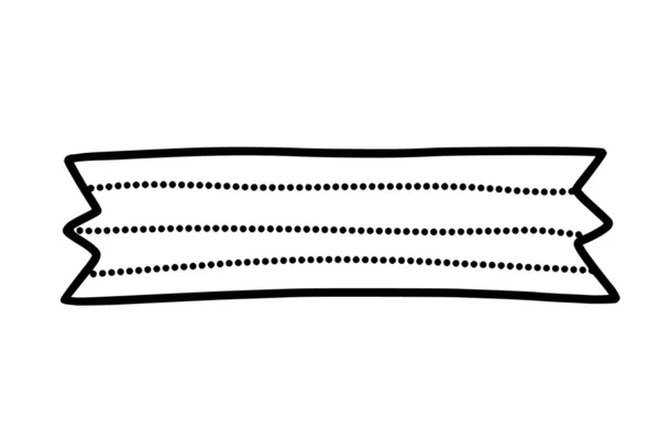 Washi Nastro Illustrazione Scarabocchio — Vettoriale Stock