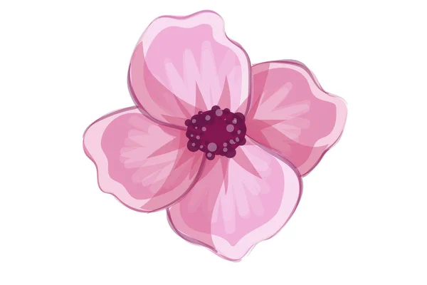 花柄のデザインのベクトル図 — ストックベクタ
