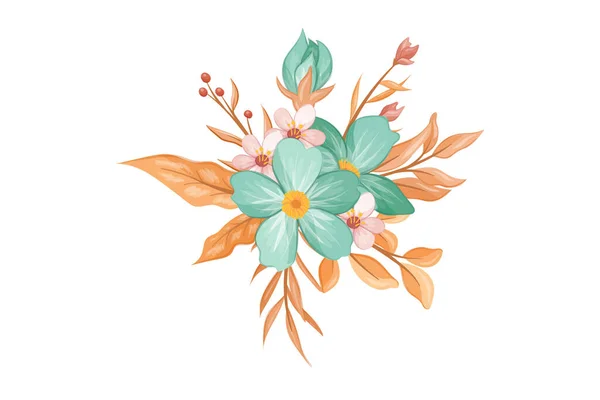 Flower Bouqet Design Illustration — Stock Vector