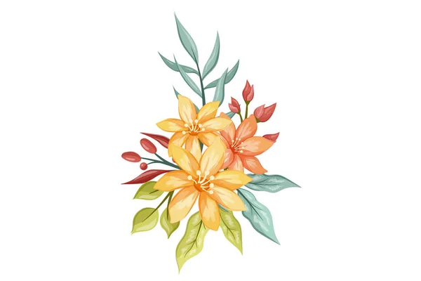 Blumenstrauß Design Illustration — Stockvektor