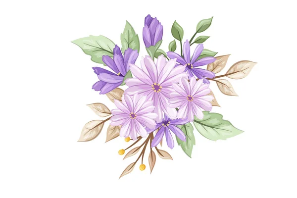 Иллюстрация Цветочного Букета — стоковый вектор
