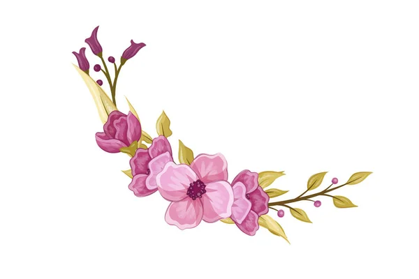 Blumenstrauß Design Illustration Stockvektor