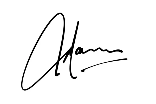 Handtekening Serie Illustratie — Stockvector