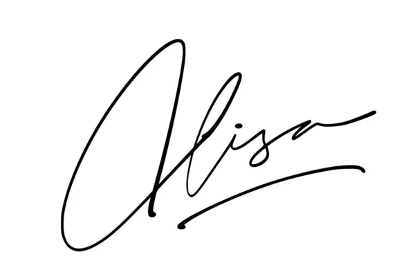 Handtekening Serie Illustratie — Stockvector