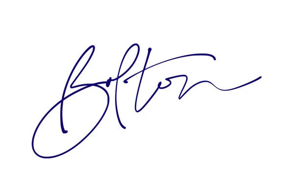 Handtekening Serie Ontwerp Illustratie — Stockvector