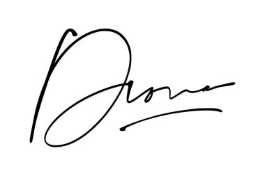 imza serisi D tasarım illüstrasyonu