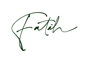 imza serisi F tasarım illüstrasyonu