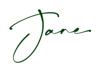 imza serisi J tasarım illüstrasyonu