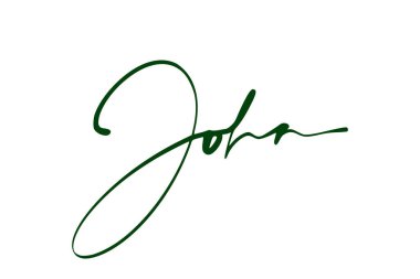 imza serisi J tasarım illüstrasyonu