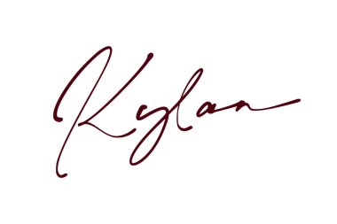 imza serisi K tasarım illüstrasyonu