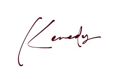 imza serisi K tasarım illüstrasyonu