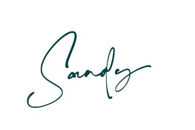 imza harfleri alfabe tasarımı illüstrasyonu