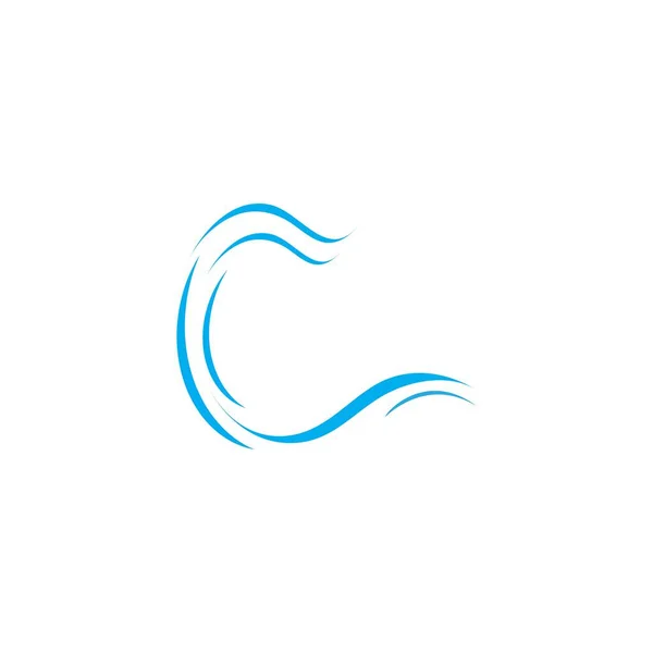 Wasser Welle Symbol Vektor Illustration — Stockvektor
