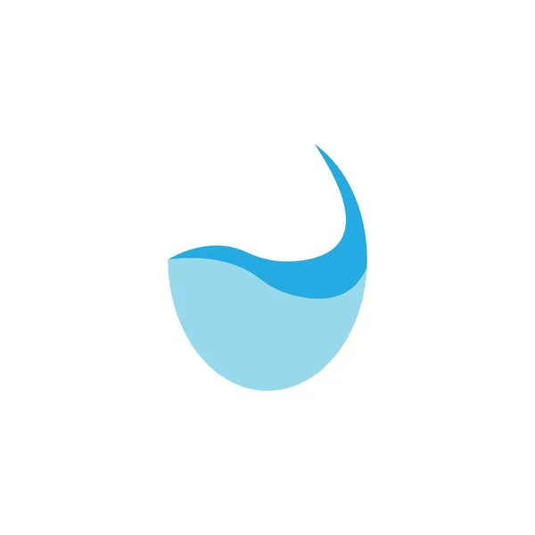 Wasser Welle Symbol Vektor Illustration — Stockvektor
