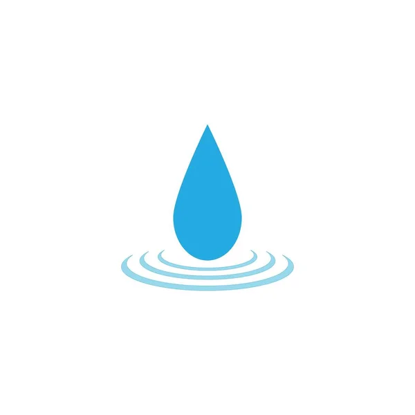 Vektor Blaues Wassertropfen Symbol Gesetzt Stockvektor