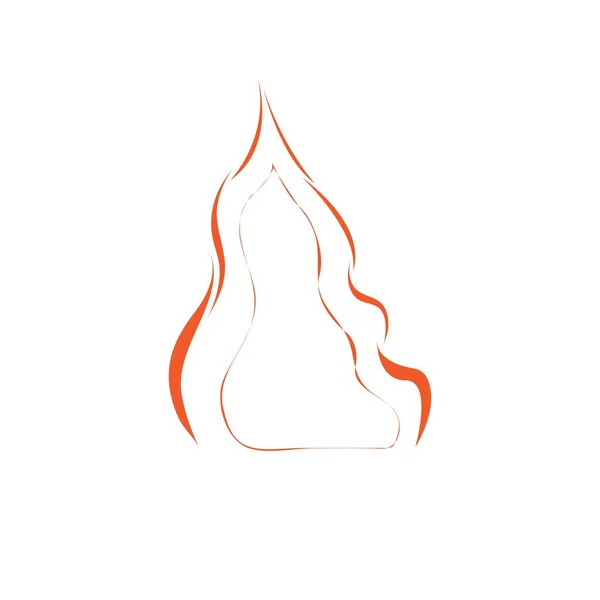 Modernes Feuer Logo Oder Icon Design — Stockvektor