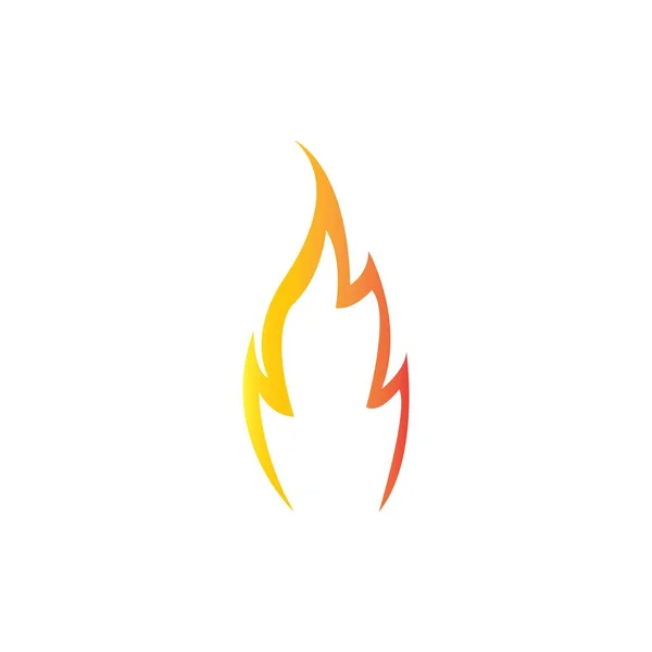 Modern Fire Logo Icon Design Vector Illustration — Stock Vector