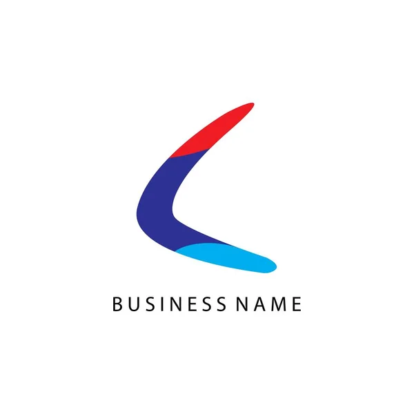 Boomerang Icon Logo Vector — Stock Vector