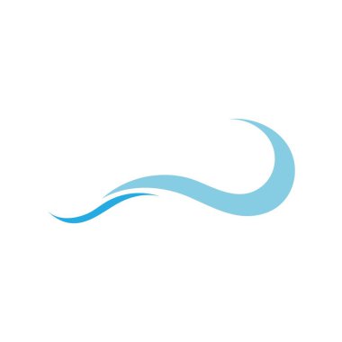 Su dalgası simge vektör çizim