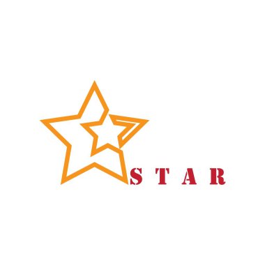 star icon vector on a white background