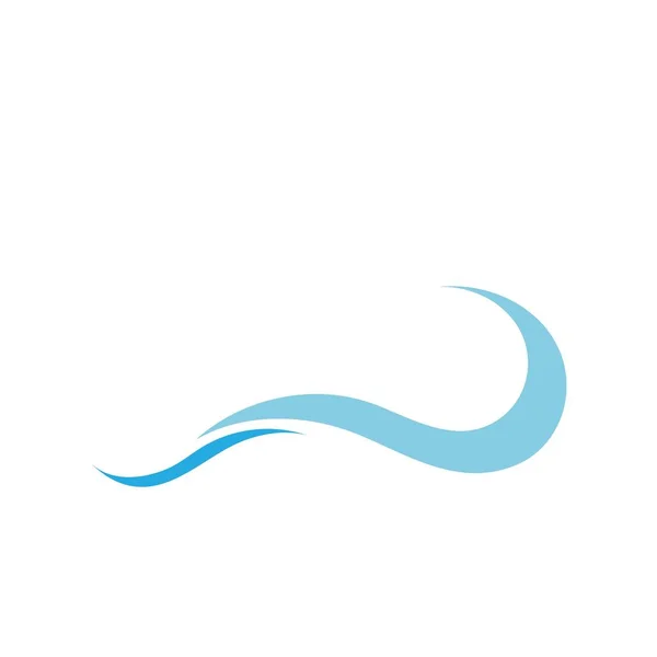 Wasser Welle Symbol Vektor Illustration Design Log — Stockvektor