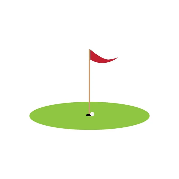 Golf Club Icons Symbols Elements Logo — Stock Vector