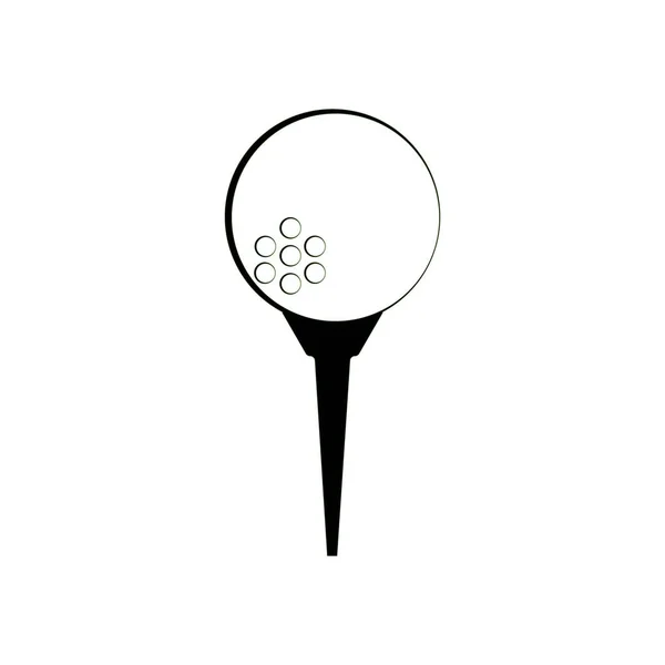 Icônes Symboles Éléments Logo Club Golf — Image vectorielle