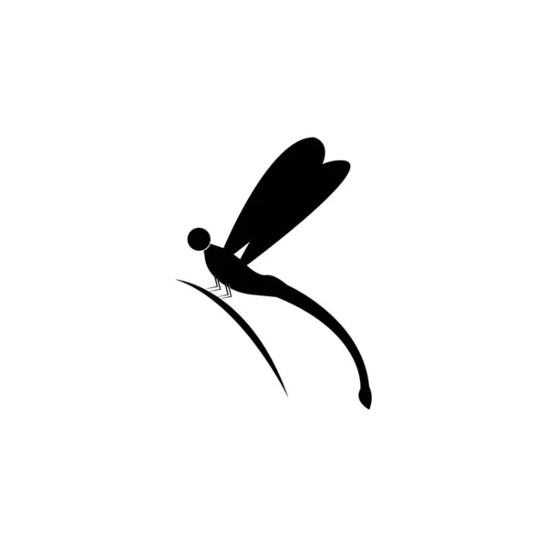 Вектор Дизайна Логотипа Стрекозы — стоковый вектор