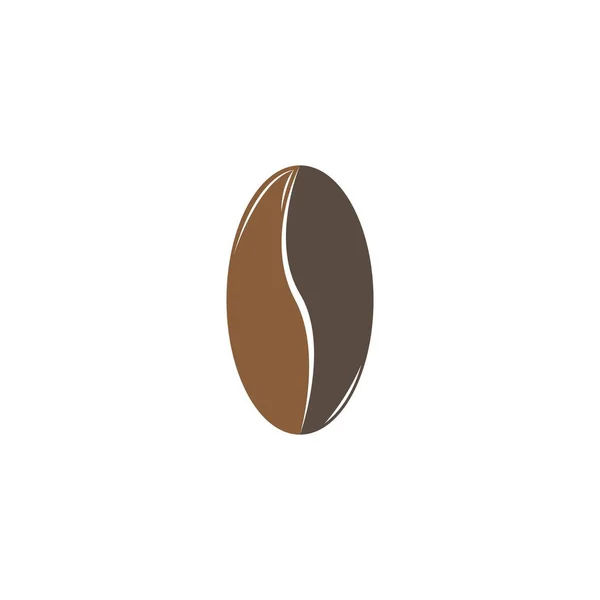 Kávová Zrna Izolované Bílém Pozadí — Stockový vektor